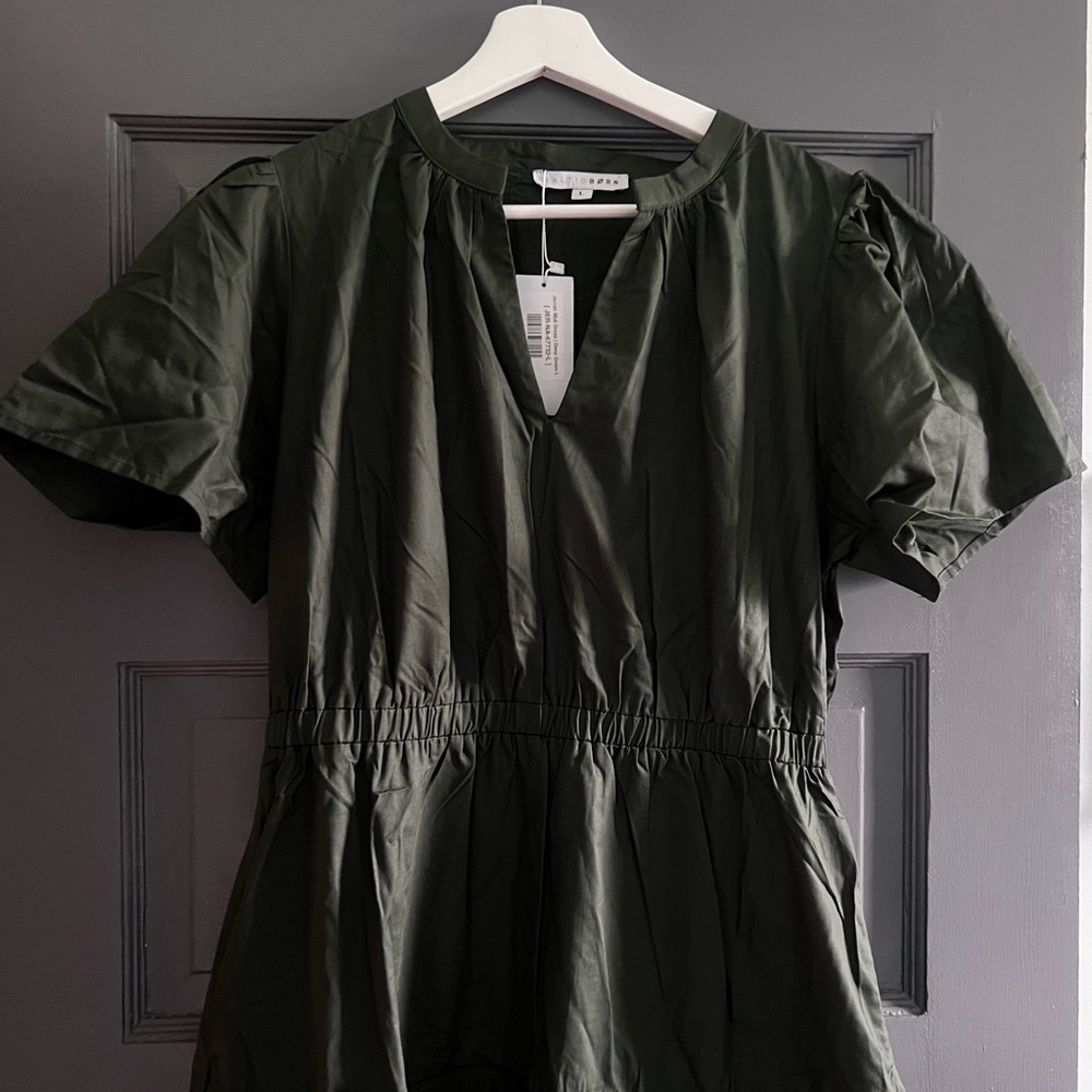 Baltic Born Dark Green Midi Dress - Picture 9 of 14